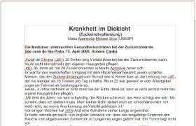 Artikel Krankheit im Dickicht