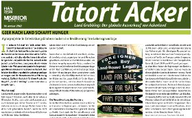 Aktionszeitung Land Grabbing