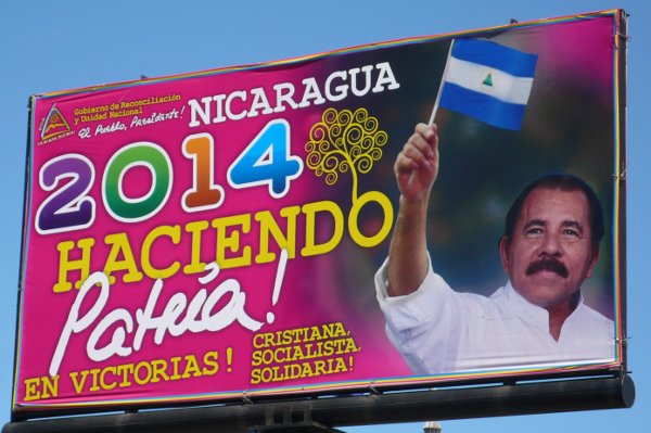 Plakat in Nicaragua