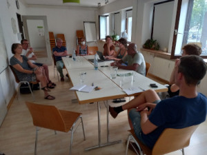 Eines der vielen regelmäßigen Treffen des Nicaragua-Forums zum Austausch Eines der vielen regelmäßigen Treffen des Nicaragua-Forums zum Austausch