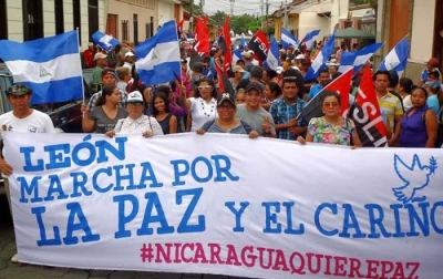 Marcha por la paz Leon